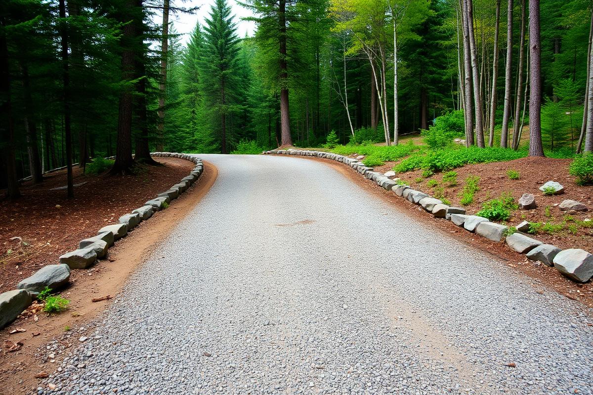 After — Gravel driveway repair & drainage in Weaverville